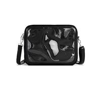 Bolso bandolera para mujer, estilo japonés, transparente, para adolescentes, para mujer, bolso de hombro para mujer, bolso cruzado para mujer, bolso de hombro transparente, Black, One Size