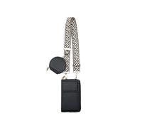 Bolso bandolera para mujer, tipo cartera para teléfono móvil Black