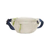 Bolso bandolera para mujer y hombre, para correr, senderismo, ciclismo, cinturón ajustable en el pecho, White