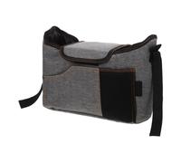Bolso Bandolera para Pañales, Organizador para Cochecito de Lona | Correa Cruzada y Agarre Firme al Manillar, para Llevar Móvil y Snacks, Uso Portátil