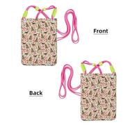 Bolso bandolera pequeño, cartera para teléfono móvil, bolso bandolera, perro Airedale Terrier, perros adorables,Fucsia