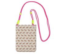Bolso bandolera pequeño, cartera para teléfono móvil, bolso bandolera, perro Rhodesian Ridgeback, mascota,Fucsia