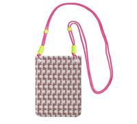 Bolso bandolera pequeño, cartera para teléfono móvil, monederos, bolso bandolera, todos mis mejores amigos son westies,Fucsia