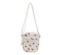 Bolso bandolera pequeño de pana para mujer, con estampado de fresas, con correa ajustable para uso diario, accesorios de fresa, fresa, One Size