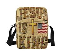 Bolso bandolera pequeño para mujer, bolsos cruzados para mujer, bolsos de hombro para mujer, correa ajustable para negocios, bandera de rey dorado