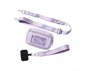 Bolso bandolera pequeño para teléfono móvil hasta 17 cm resistente al agua