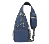 Bolso bandolera pequeño para viajes, senderismo, bolso de moda informal, azul oscuro, Width 19cm, height 38cm, thickness 9cm