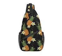 Bolso Bandolera Pino Flor Tropical Senderismo Mochila Crossbody Hombro Mochila Viaje Cofre Pack para Hombres Mujeres