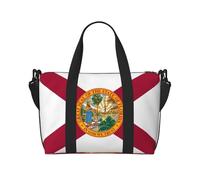 Bolso bandolera portátil con estampado de la bandera de Florida, adecuado para fitness, viajes.