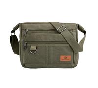 Bolso bandolera RFID con billetera incorporada y funda para teléfono, Bolso de mensajera hombro antirrobo con soporte para botella de agua, Mochila multiusos, Uso diario, Multibolsillo, Verde Ejército