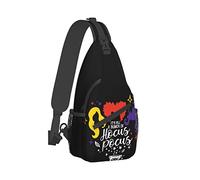 Bolso Bandolera Sanderson Sisters Halloween Hocus Pocus Senderismo Mochila Bandolera Hombro Mochila Viaje Pecho Paquete para Hombres Mujeres