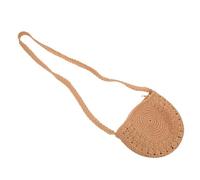 Bolso Bandolera Semicircular de Cuerda Algodón Tejido a Mano Retro | Compartimentos Múltiples, Correa Ajustable, Espacio para Llaves y Móvil, Estilo Boho para Paseos y Citas