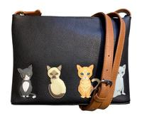 Bolso bandolera Sitting Cats Midi by Mala Leather