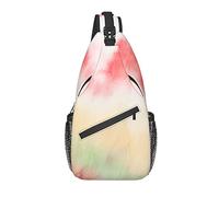 Bolso Bandolera Tie Dye Pastel Arco Iris Senderismo Mochila Crossbody Hombro Mochila Viaje Pecho Pack para Hombres Mujeres