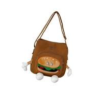 Bolso Bandolera Tipo Hamburguesa Convencional En Tela De Que Combina Extravagancia Y Practicidad para Los Usuarios Modernos Bolso De Hombro Japonés Feo Y Lindo