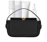 Bolso bandolera | Tote Fashion - Elegante bolsa de tela con solapa con asa con cremallera para mujer, reunión, boda, fin de semana, cumpleaños, fiesta, Negro , Se référer au descriptif