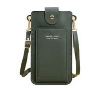 Bolso bandolera transparente de piel sintética para mujer, con cierre transparente, C, Talla única