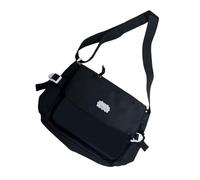 Bolso bandolera transparente Itabag para estudiantes, estilo japonés, mensajeros para uso diario, para exhibición de pines, bandolera japonesa transparente, Black, One Size