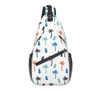 Bolso Bandolera Verano Palmera Pino Senderismo Mochila Crossbody Hombro Mochila Viaje Cofre Paquete para Hombres Mujeres