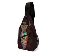Bolso bandolera vintage con diseño de diosa de la triple luna en espiral wiccan para hombre y mujer, mochila de hombro, bolso de pecho, mochila cruzada, bandolera de pecho.