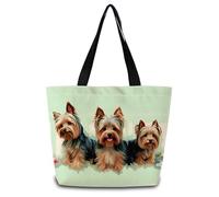 Bolso Bandolera Yorkshire Terrier Ajustable Bolso De Mano Reutilizables Bolsa De Lona Para Enfermería Estudiantes Escolares