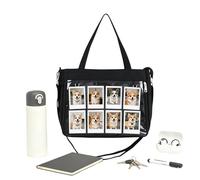Bolso - Bolso portaobjetos con cremallera de tela - Bolsas de grandes dimensiones - Para viajes al aire libre, escuela, libre, compras, mujeres, niñas, adolescentes, adultos, esposas, novios