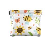 Bolso cambiador de piel sintética, bolsas organizadoras elegantes, mariposa de casa de campo Happy Good Luck, mujeres, niños y niñas, Happy Good Luck Cottage Butterfly, 1 Size, Accesorio de viaje