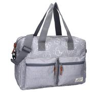 Bolso cambiador grande gris para bebé, con cambiador de pañales, diseño de Mickey Mouse de Disney, gris