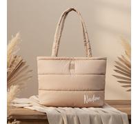 Bolso cambiador Jollein Biscuit 40 × 35 cm con cambiador | personalizable – Trama