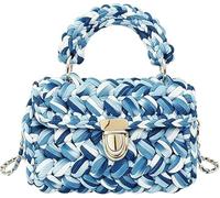 Bolso clásico de ganchillo hecho a mano, bolso de mano/bandolera de punto de lujo, estilo bohemio, duradero, hecho a mano.