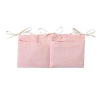 Bolso Colgante para Cama de Bebé, Organizador Colgante para Pañales, Organizador de Almacenamiento con Dos Bolsillos Grandesde Cuna Bolsa, para Juguetes PañAles Ropa