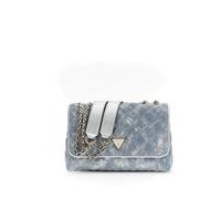 GUESS bolso bandolera bolso de hombro Giully II 2 Compartment Convertible Flap Metallic Denim azul claro