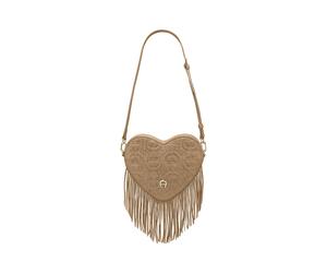 Bolso con cremallera Aigner Heart Pouch Frangia Beige Avena