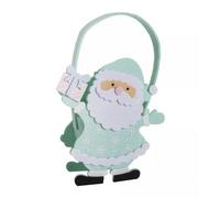 Bolso con forma de Papá Noel, 16 x 18, turquesa