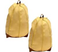 Bolso con forma de plátano, divertida mochila de plátano de gran capacidad con correa y apertura de cáscara, lindo bolso de hombro de lona con forma de fruta, regalo para mujeres Hombre (2Pcs)