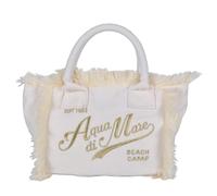 BOLSO CON FRANGE Y BORDADO PEQUEÑO 100% PL AQUA DI MARE