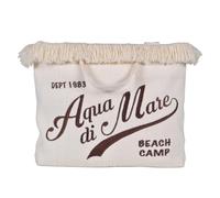 BOLSO CON FRANGE Y BORDADO PEQUEÑO 100% PL AQUA DI MARE