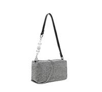 Bolso Con PedreríA Bolso de noche de lujo con perlas y diamantes de imitación for mujer | Bolso brillante for actuaciones en el escenario | Elegante bolso de mano cruzado for cenas(Color2 26cm)