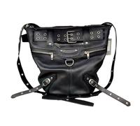 Bolso con remaches oscuros - bolso informal, elegante bolso cruzado | Bolso decorado con remaches Modelo de estilo elegido, gran cosa de gran tamaño con diseño oscuro y oscuro, bolsa funcional con
