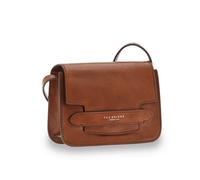 Bolso con solapa Bridge Lucrezia de piel marrón marrón