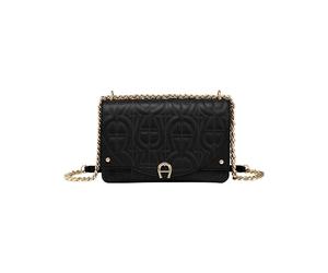 Bolso con solapa y logotipo de Diadora de Aigner negro