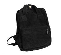 Bolso Corduroy School Corduroy Simple Fashion Bag, Aesthetic Laptop Bag, Girls Backpack Purse, Simple Fashion Laptop Bags for Girls Stylish Corduroy Backpack Purse for Casual Day Trips, Negro , Se