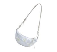 Bolso cruzado artístico de encaje con forma de bola de masa hervida, práctico compartimento espacioso para mujer, compacto pero espacioso, beige, One Size