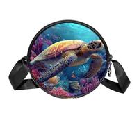 Bolso cruzado circular con diseño de faro marino para mujer, bolsas para teléfono móvil con cremallera, correas de hombro, Color 130, 7x1.8 in