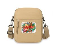 Bolso cruzado colorido con texto en inglés "I Love Japan Asia Culture" para teléfono celular, bolso de hombro