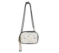 Bolso cruzado con diseño de jirafa de animales africanos, bolso pequeño con correa ajustable, bonito elefante, riñonera, mochila hobo para mujeres y hombres, viajes, trabajo