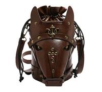 Bolso cruzado con diseño vintage de cabeza de caballo, unisex, bolso de hombro con motivo animal, bolso de mano de piel PU, ideal para desplazamientos, trabajo y fiestas