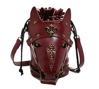 Bolso cruzado con diseño vintage de cabeza de caballo, unisex, bolso de hombro con motivo animal, bolso de mano de piel PU, ideal para desplazamientos, trabajo y fiestas