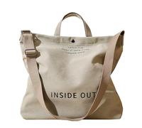 Bolso cruzado con gráfico de letras grunge, estilo gótico, japonés, Y2K, punk, hippie, bolso de mensajero, bolso alto oscuro, Caqui, Talla única