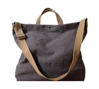 Bolso cruzado con gráfico de letras grunge, estilo gótico, japonés, Y2K, punk, hippie, bolso de mensajero, bolso alto oscuro, Gris, Talla única